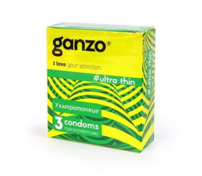 Презервативы Ganzo Ultra Thin №3 Ультратонкие