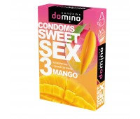 ПРЕЗЕРВАТИВЫ DOMINO SWEET SEX MANGO 3штуки (оральные)