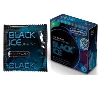 Презервативы ультратонкие «Black Ice», 3 шт