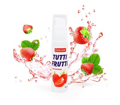 Вкусный оральный гель  Tutti-Frutti земляника