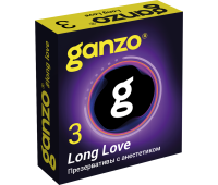 Презервативы Ganzo, Long Love с анестетиком 3 шт.