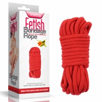 Веревка для связывания 10м. Lovetoy "Fetish Bondage Rope", цвет красный